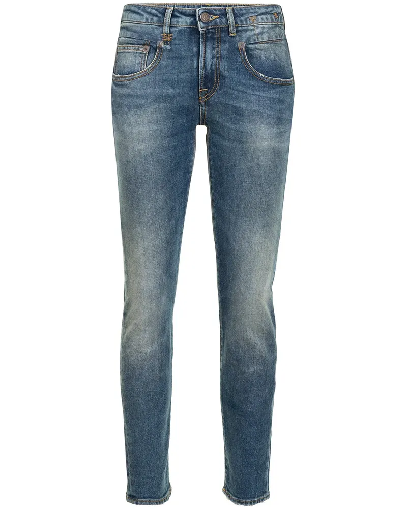 R13 Tief sitzende Skinny-Jeans - Blau Blau