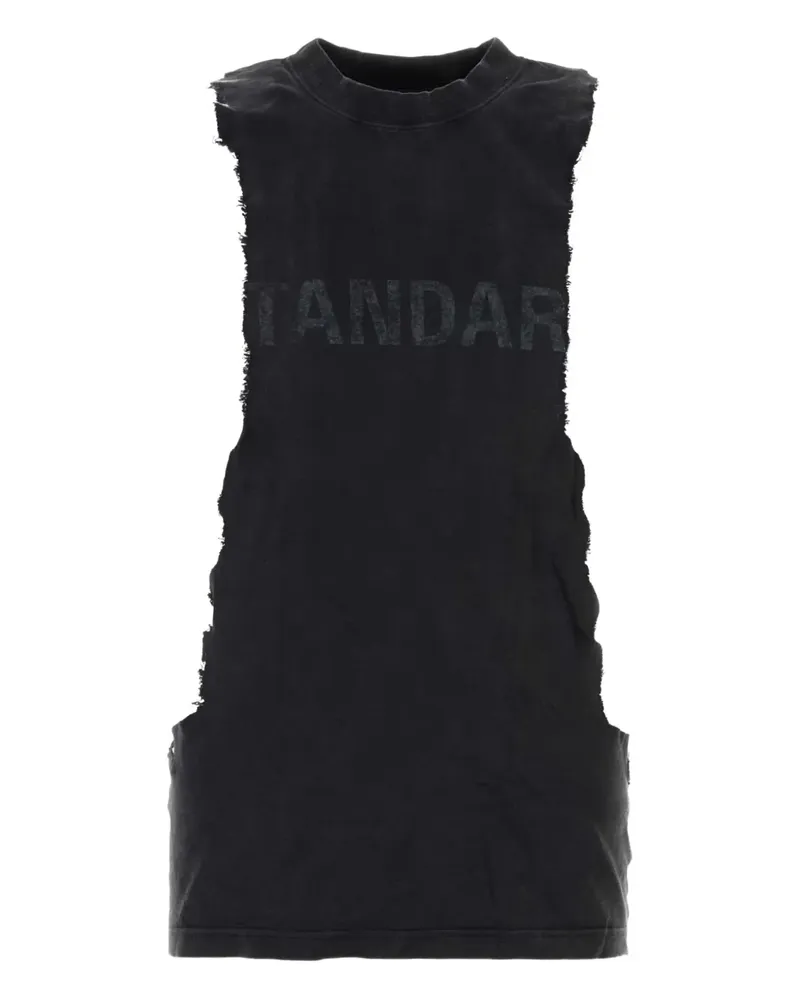 Balenciaga ripped cotton tank top - Schwarz Schwarz