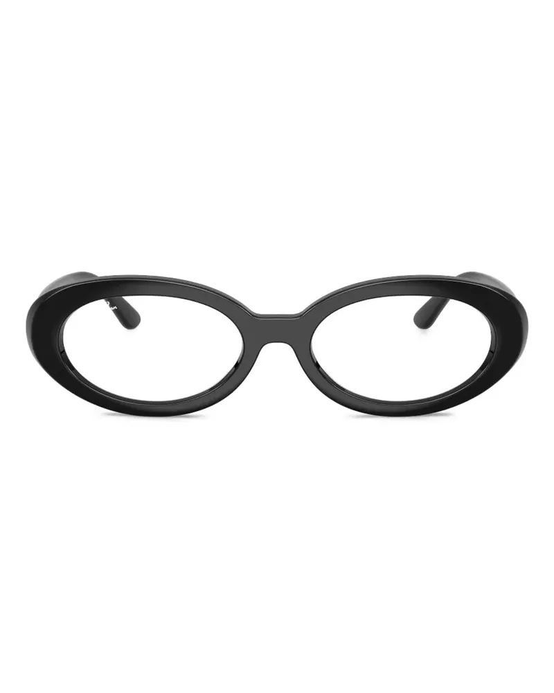 Ray Ban oval-frame glasses - Schwarz Schwarz