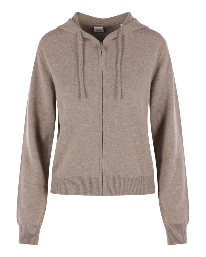 ASPESI zip-up hoodie - Nude Nude