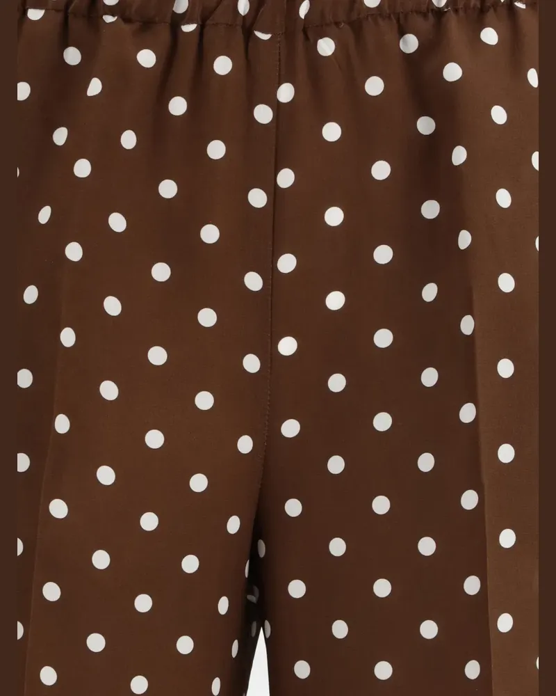 P.A.R.O.S.H. P.A.R.O H. Hose mit Polka Dots - Braun Braun