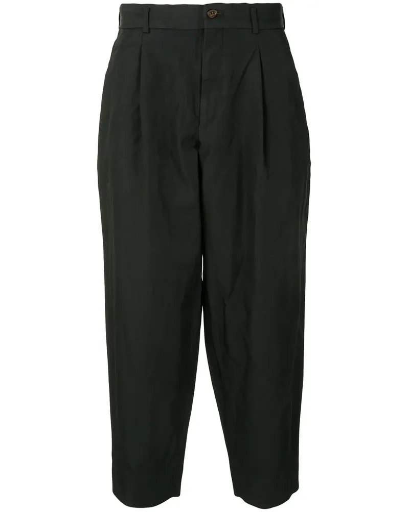 Comme des Garçons Schmal zulaufende Cropped-Hose - Schwarz Schwarz