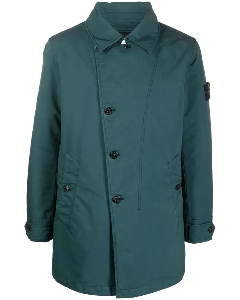 Stone Island Asymmetrische Jacke mit Kompass - Grün Grün