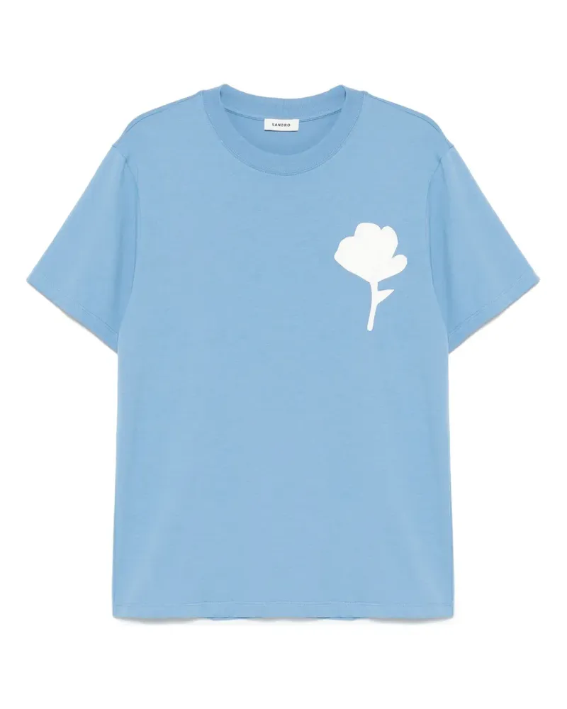 Sandro Klassisches T-Shirt - Blau Blau