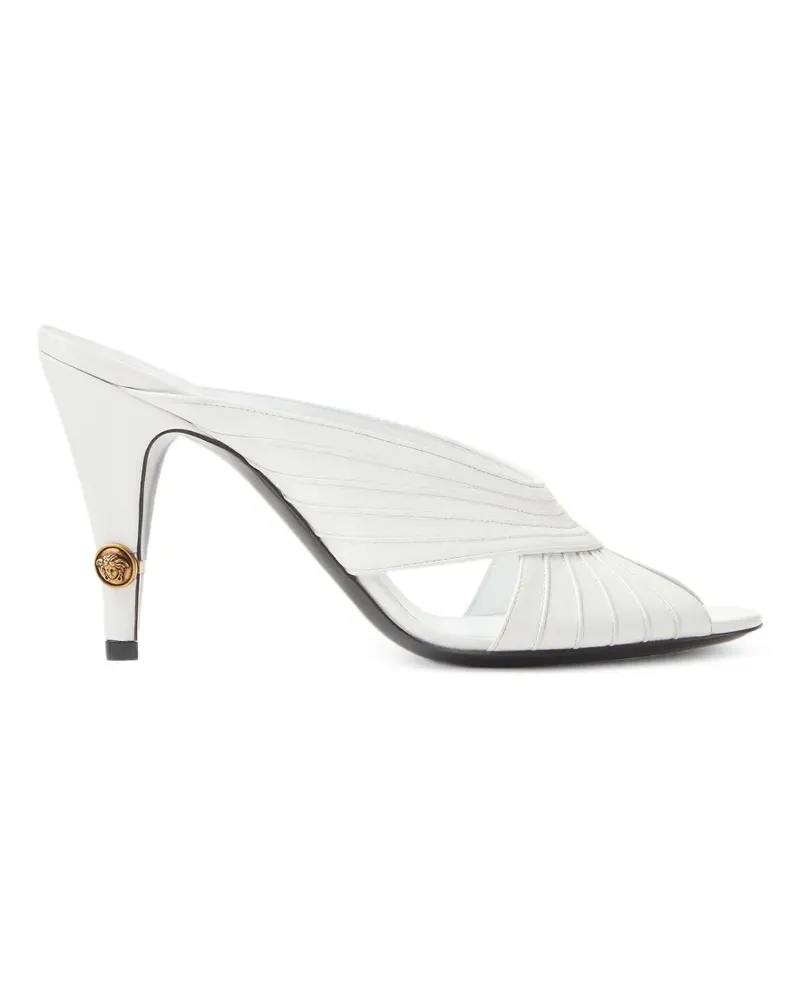 Versace Gianni Mules aus Nappaleder - Weiß Weiß