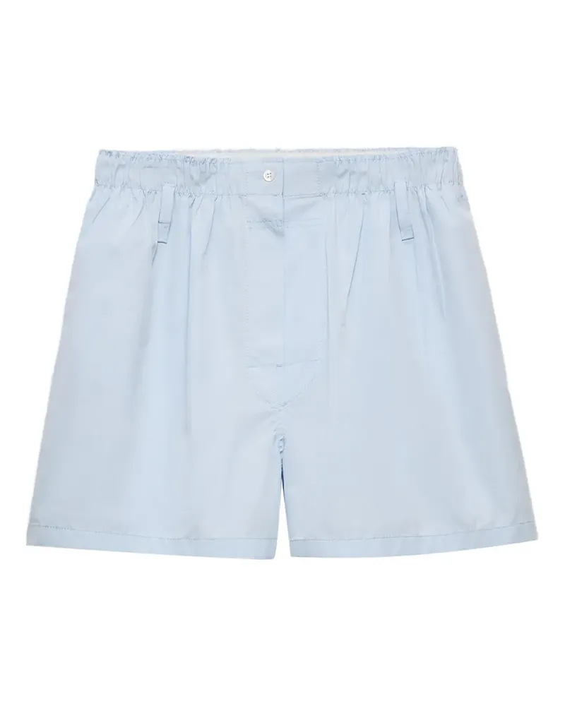 Prada Shorts aus Baumwoll-Popeline - Blau Blau