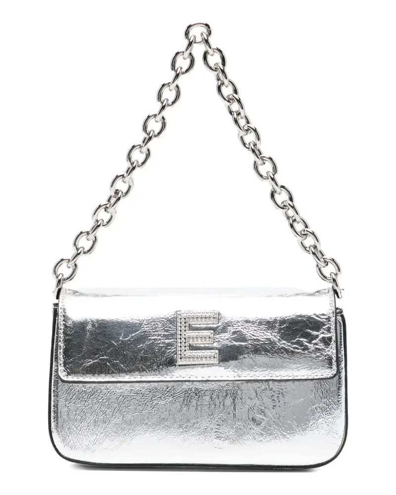 Ermanno Scervino Chain Initial Schultertasche - Silber Silber