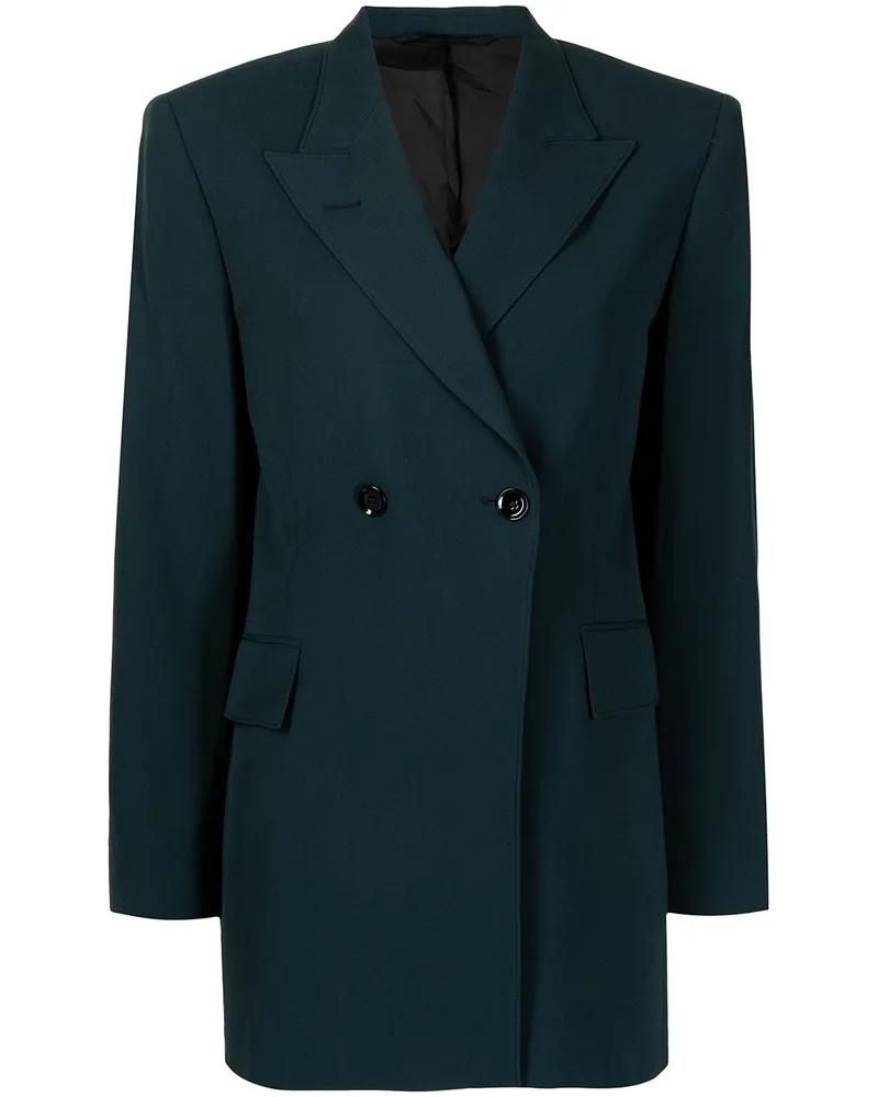 Christophe Lemaire Doppelreihiger Blazer - Blau Blau
