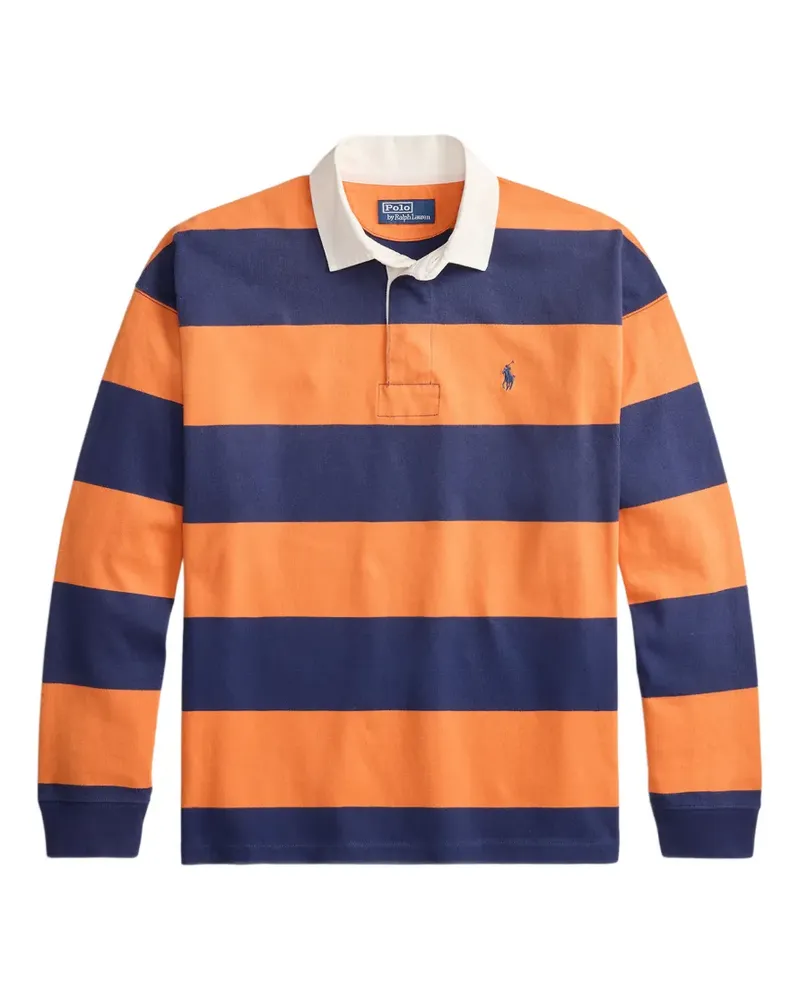 Ralph Lauren Gestreiftes Poloshirt - Orange Orange