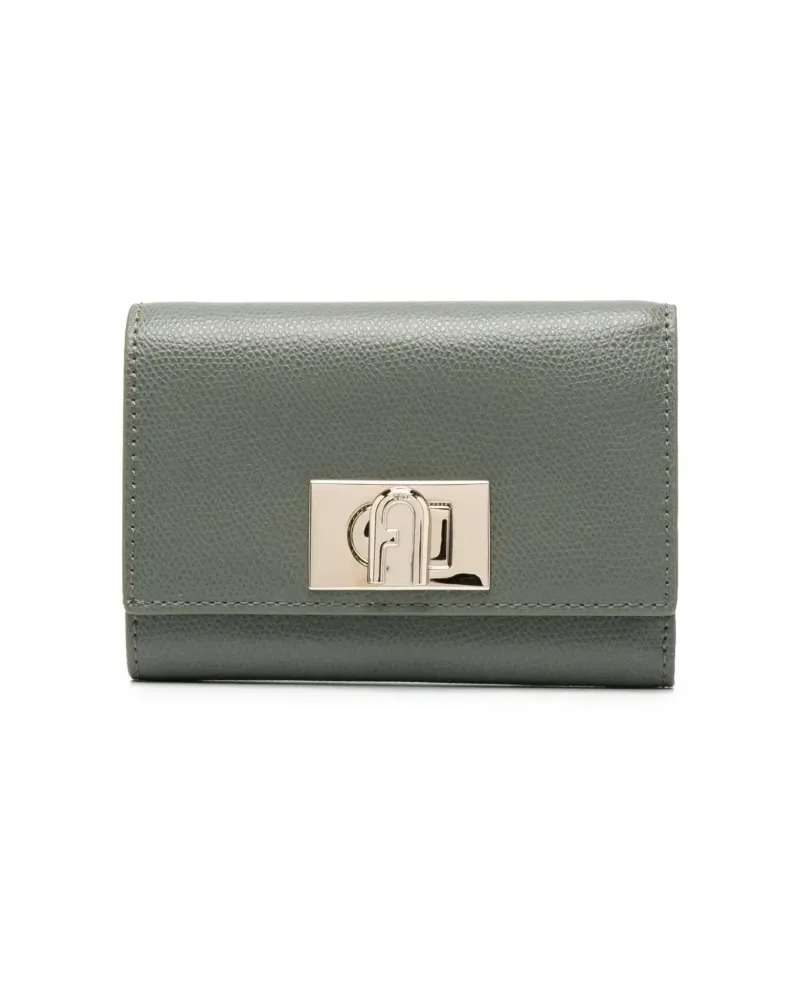 Furla Portemonnaie mit Logo-Schild - Grün Grün