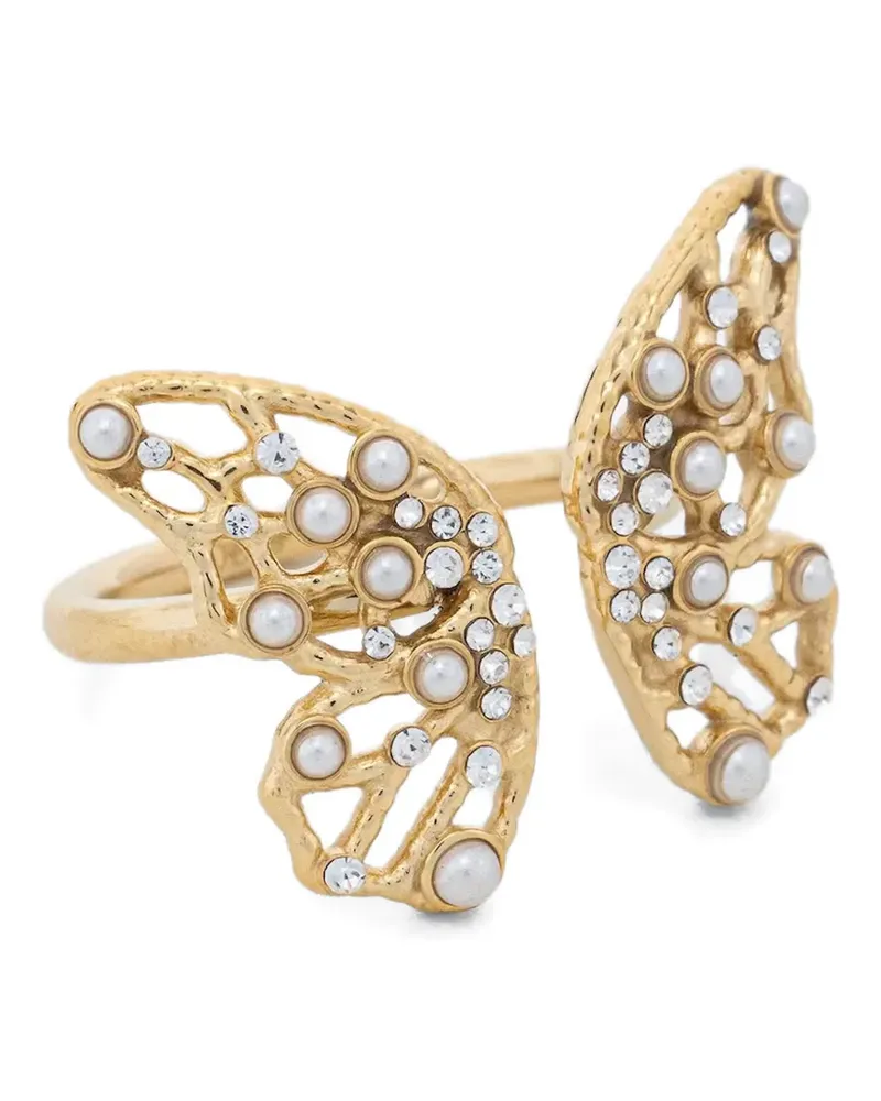 Guess butterfly-motif rings - Gold Gold