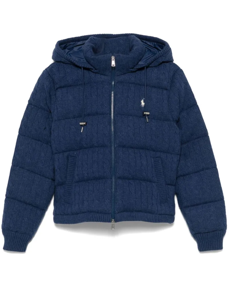 Ralph Lauren Steppjacke mit Zopfmuster - Blau Blau