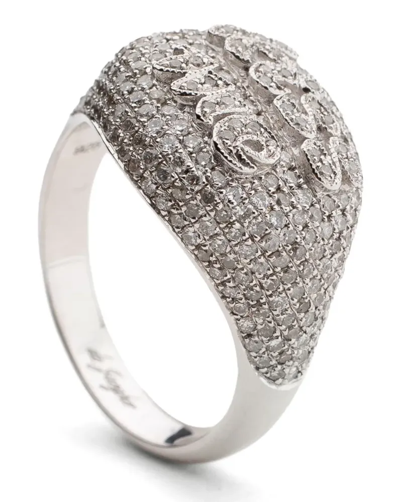 de Jaegher silver Kiss Me diamond ring - Silber Silber