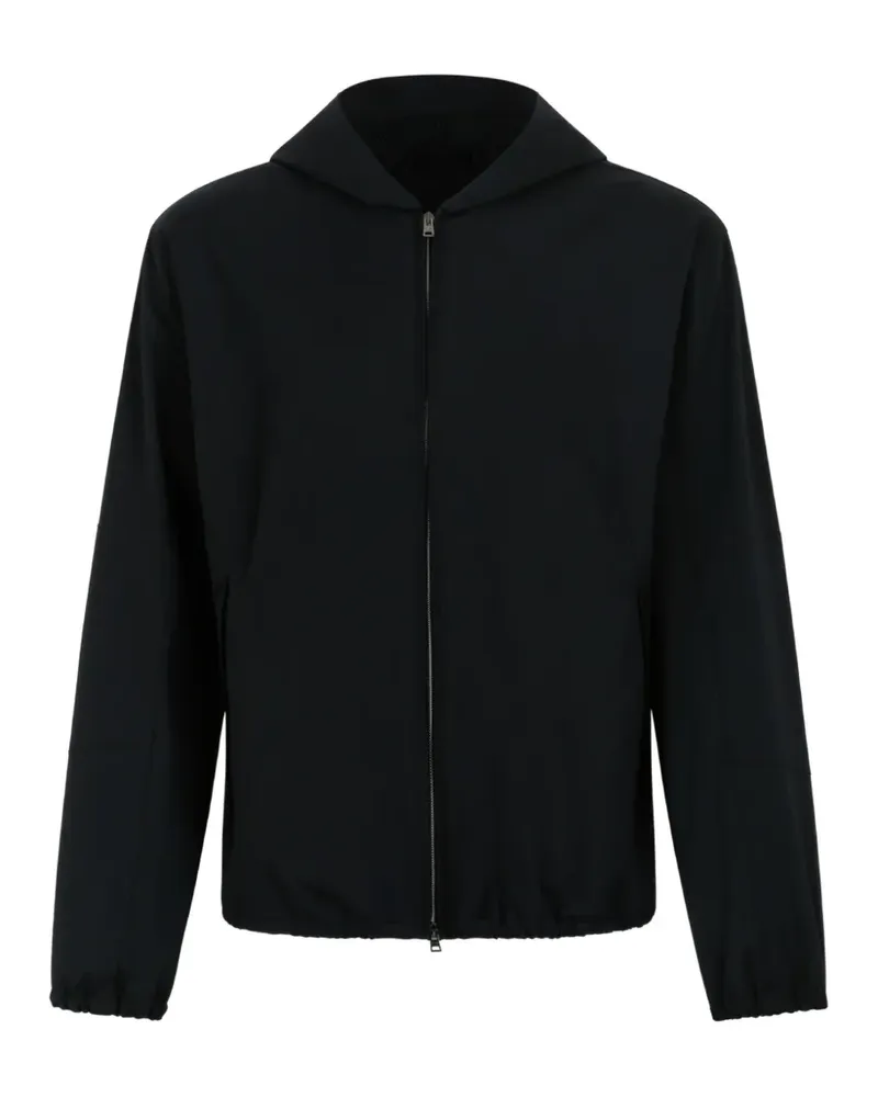 Herno hooded zip jacket - Schwarz Schwarz