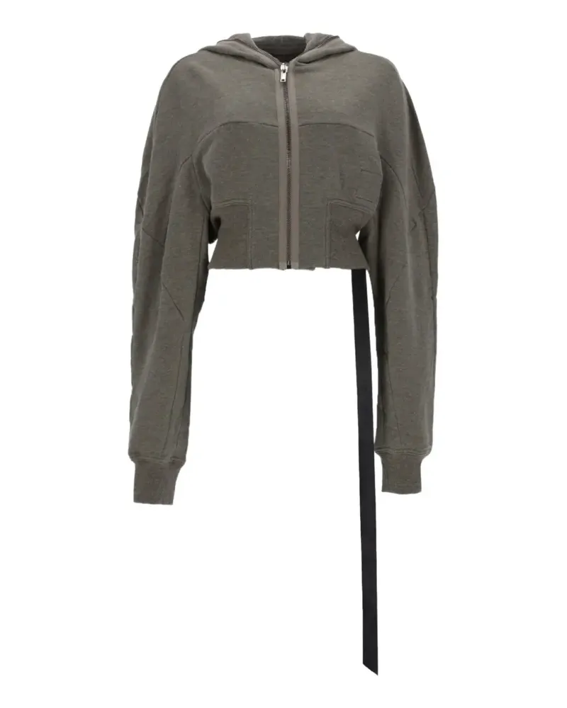 DRKSHDW by Rick Owens Gimp cropped hoodie - Grau Grau