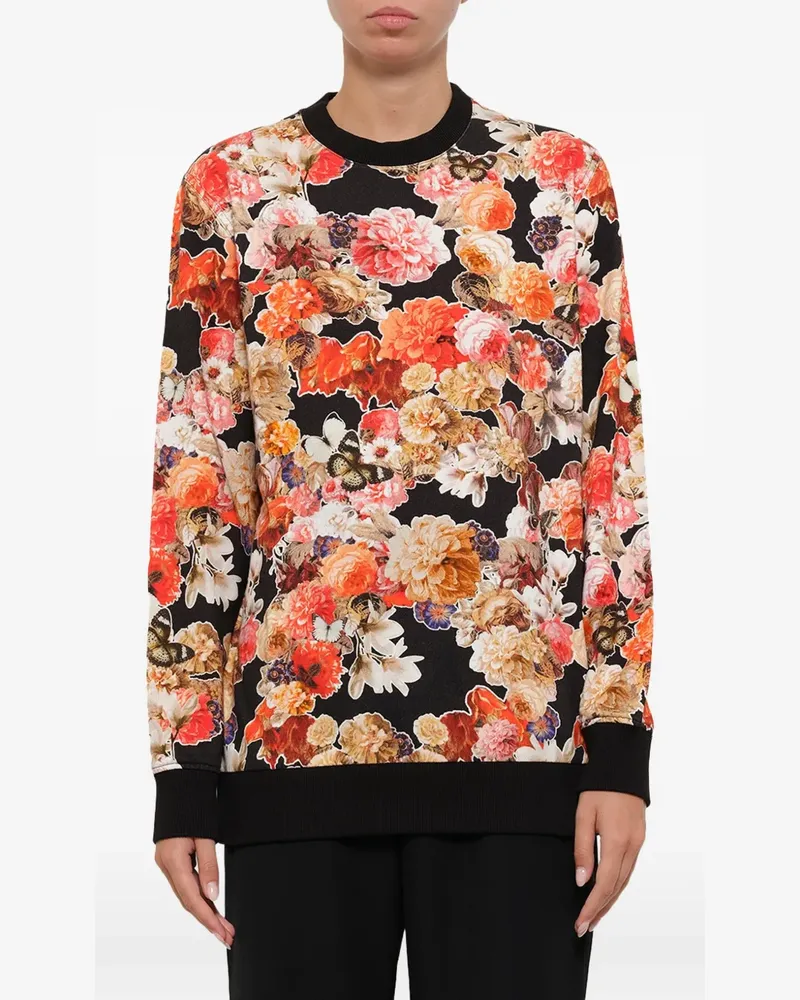 Givenchy Sweatshirt mit Blumen-Print - Schwarz Schwarz