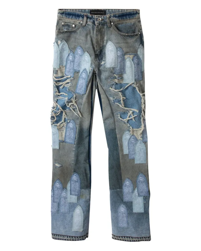 WHO DECIDES WAR Jeans im Distressed-Look - Blau Blau