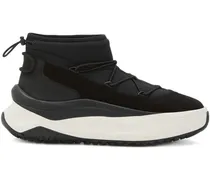 High-Top-Sneakers mit Plateau - Schwarz
