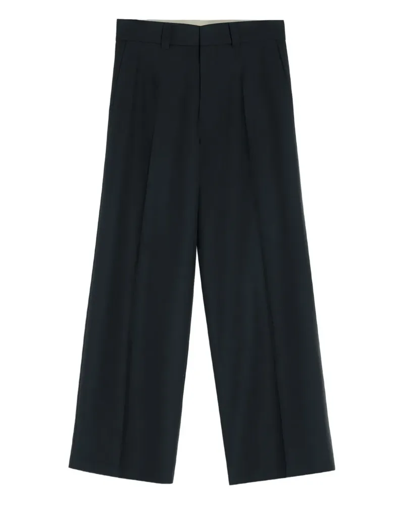 Christophe Lemaire Plissierte Hose - Blau Blau