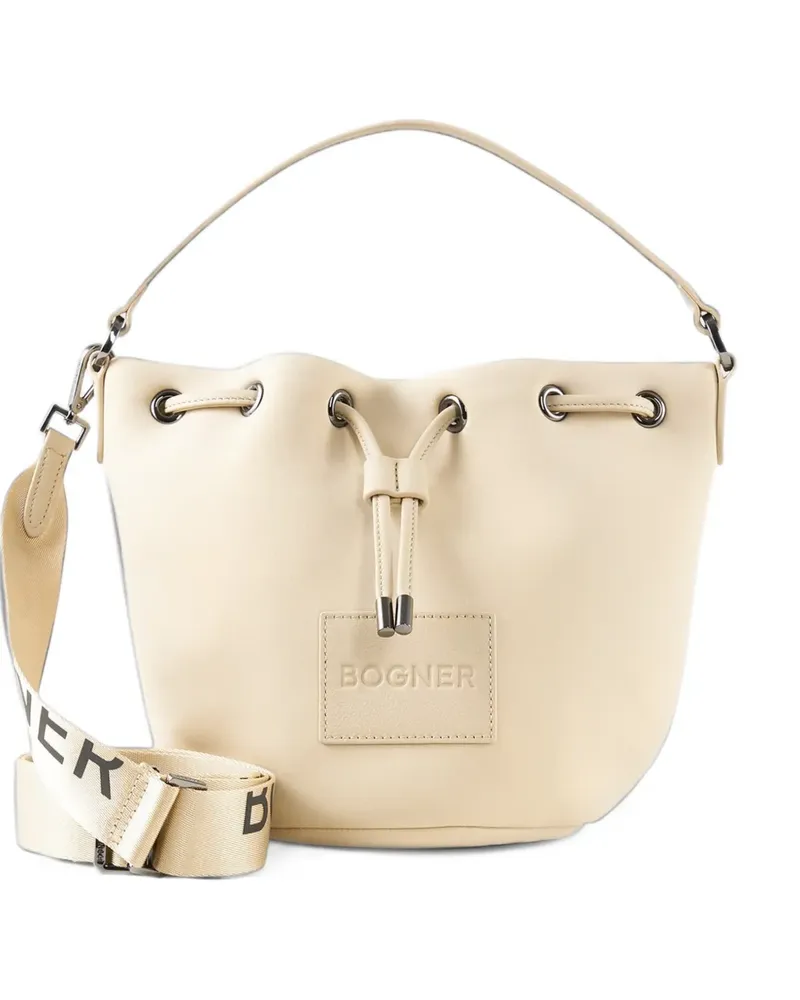 Bogner Alvier Ines Beuteltasche mit Logo-Patch - Nude Nude
