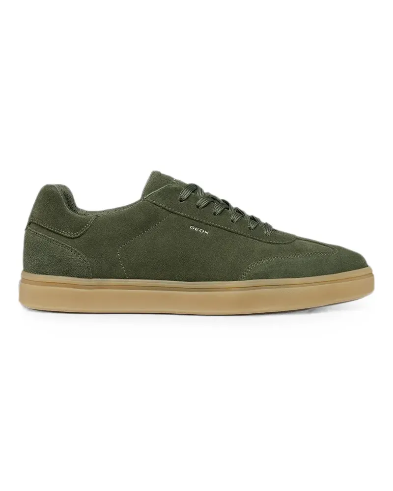 Geox suede panelled sneakers - Grün Grün