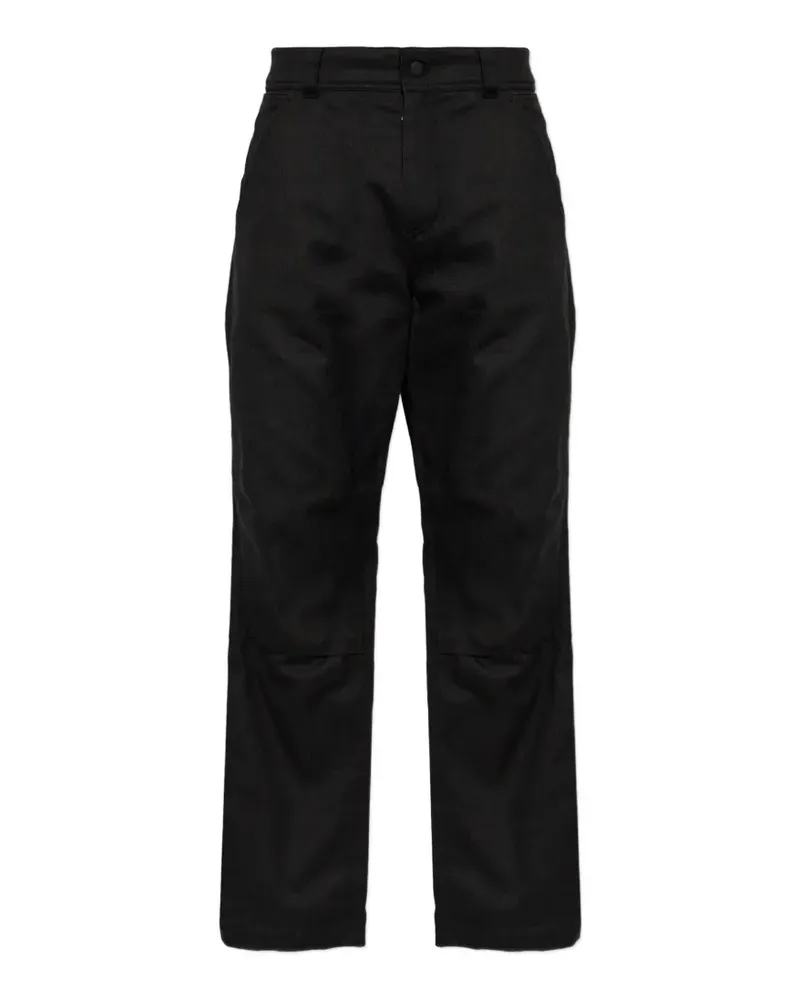 Moncler Hose mit Logo-Patch - Schwarz Schwarz