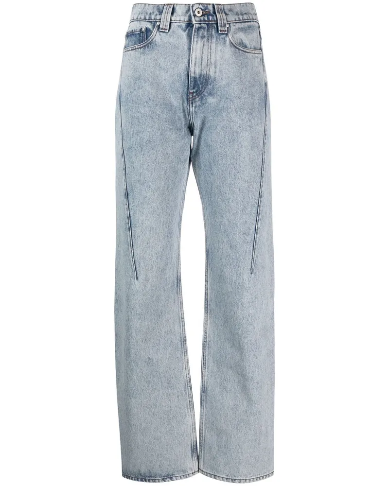 Y/PROJECT Jeans mit geradem Bein Blau