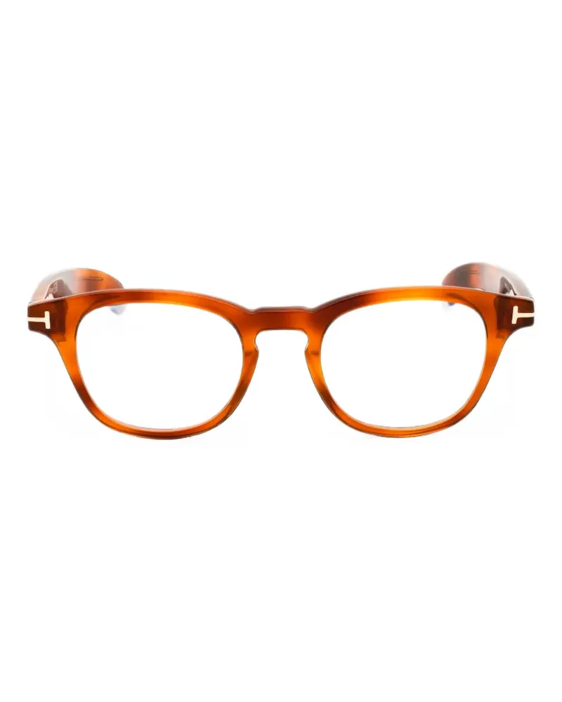 Tom Ford Brille mit rundem Gestell - Braun Braun