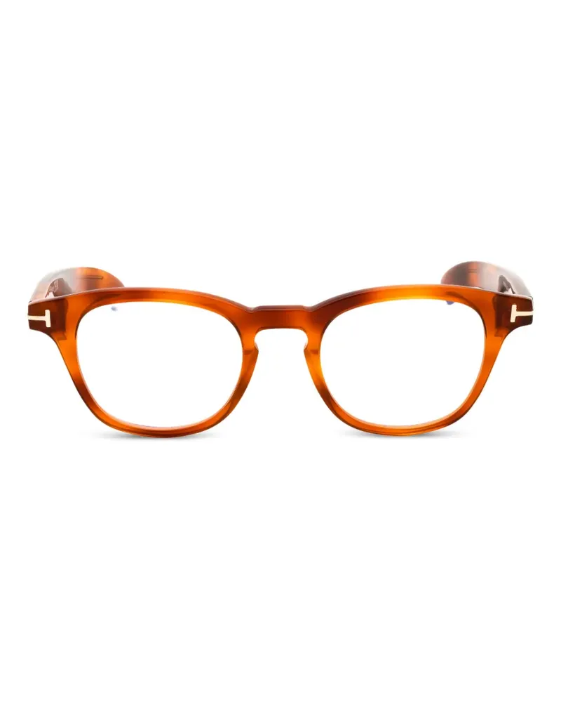 Tom Ford Brille mit rundem Gestell - Braun Braun
