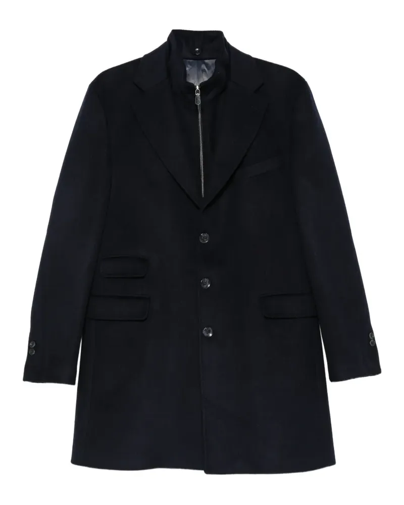 Alberto Gozzi single-breasted wool coat - Blau Blau