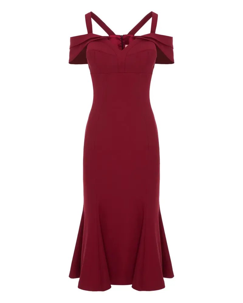 Murmur Candy Midikleid mit V-Ausschnitt - Rot Rot