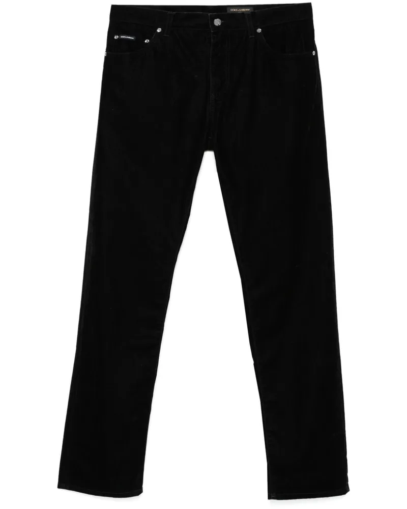 Dolce & Gabbana Hose mit Tapered-Bein - Schwarz Schwarz