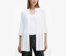 Cardigan mit Dreiviertelärmeln - Weiß