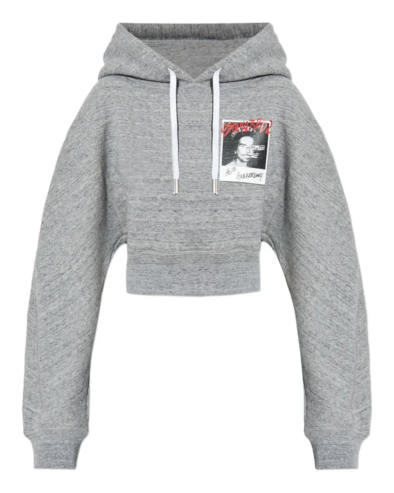 Dsquared2 Hoodie mit grafischem Print - Grau Grau