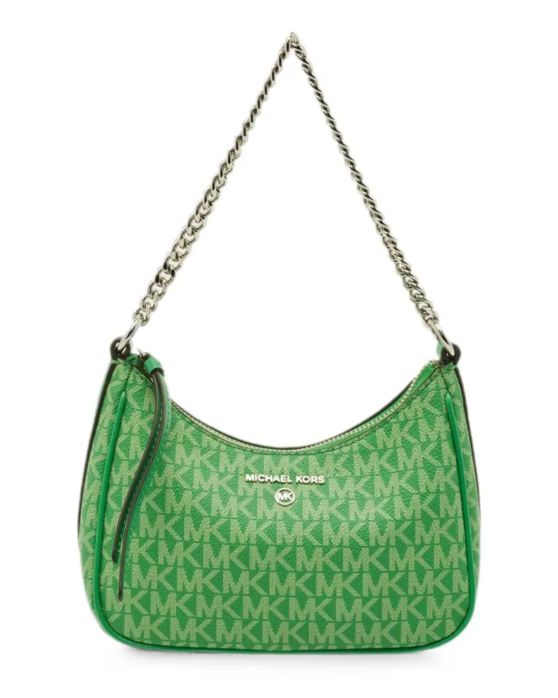 Michael Kors Jet Set Satchel-Tasche mit Signature-Print - Grün Grün