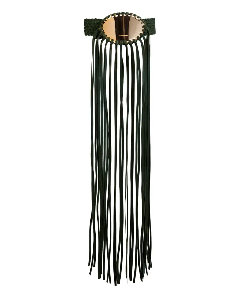 Silvia Tcherassi Maya fringed belt - Grün Grün
