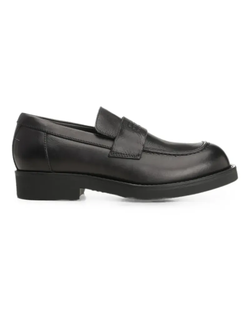 Maison Margiela logo-embossed loafers - Schwarz Schwarz
