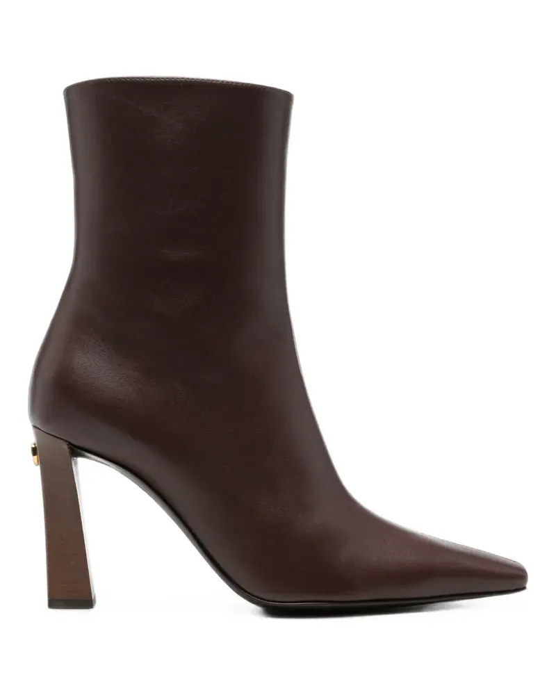 Giuseppe Zanotti pointed-toe leather boots - Braun Braun