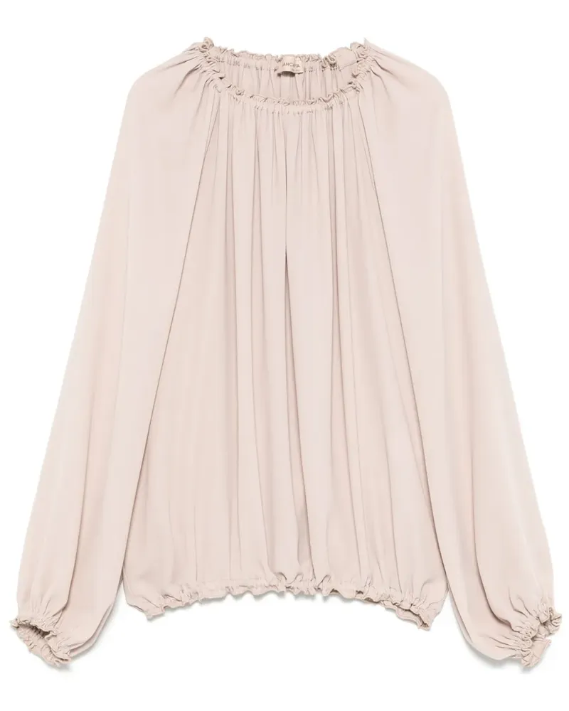 Blanca Cherry Bluse - Nude Nude