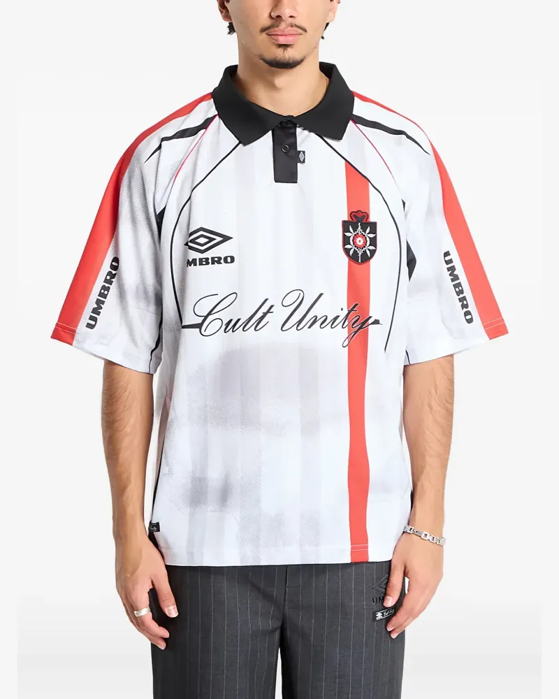 Umbro striped-details polo shirt - Weiß Weiß