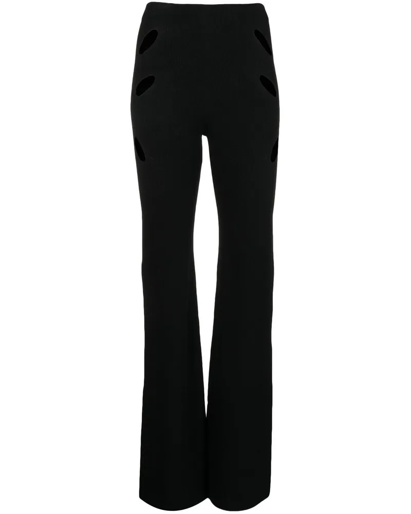 Dion Lee Hose mit Schlitz - Schwarz Schwarz