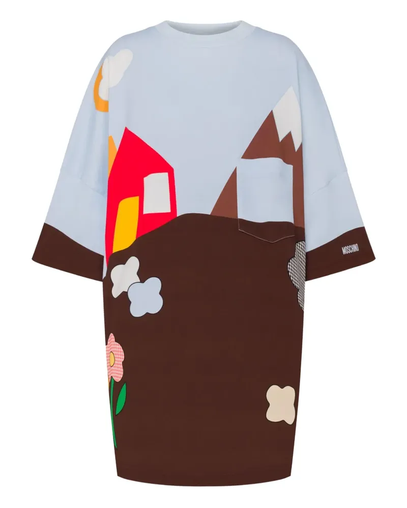 Moschino Minikleid mit grafischem Print - Braun Braun