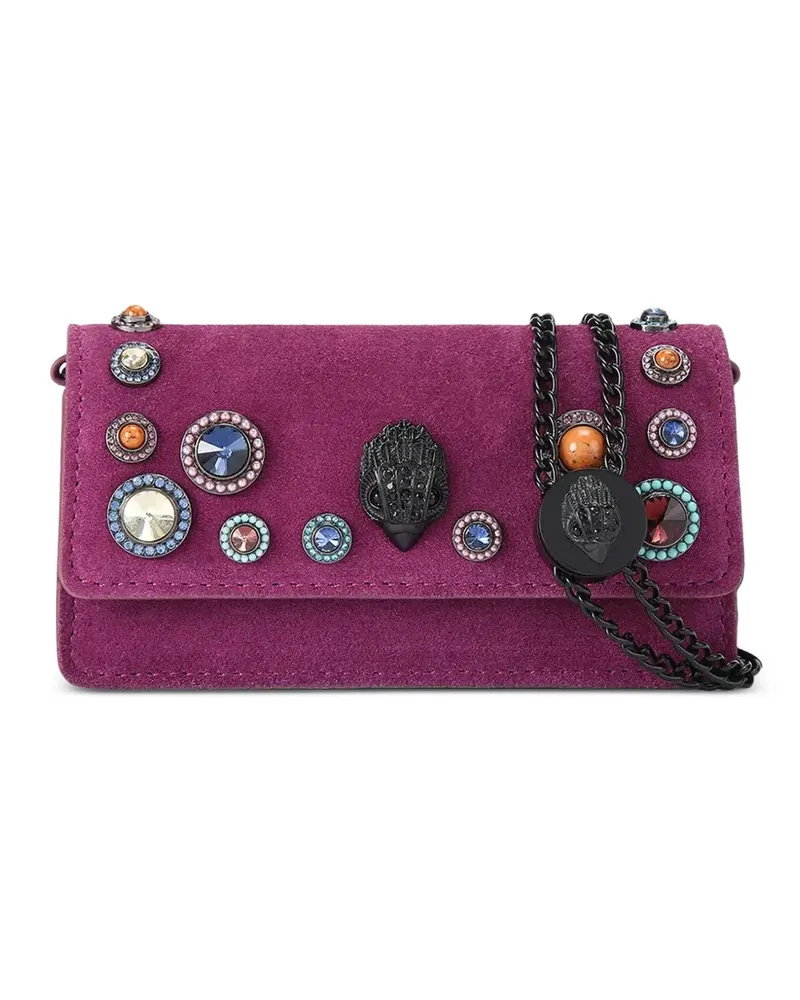 Kurt Geiger Shoreditch Mini-Tasche mit Kristallen - Violett Violett