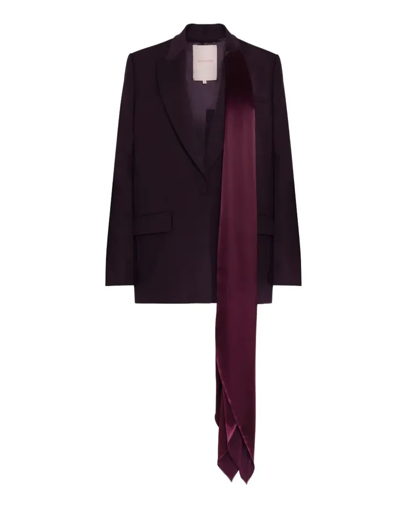 Roksanda Ilincic Isabel scarf-detail blazer - Violett Violett