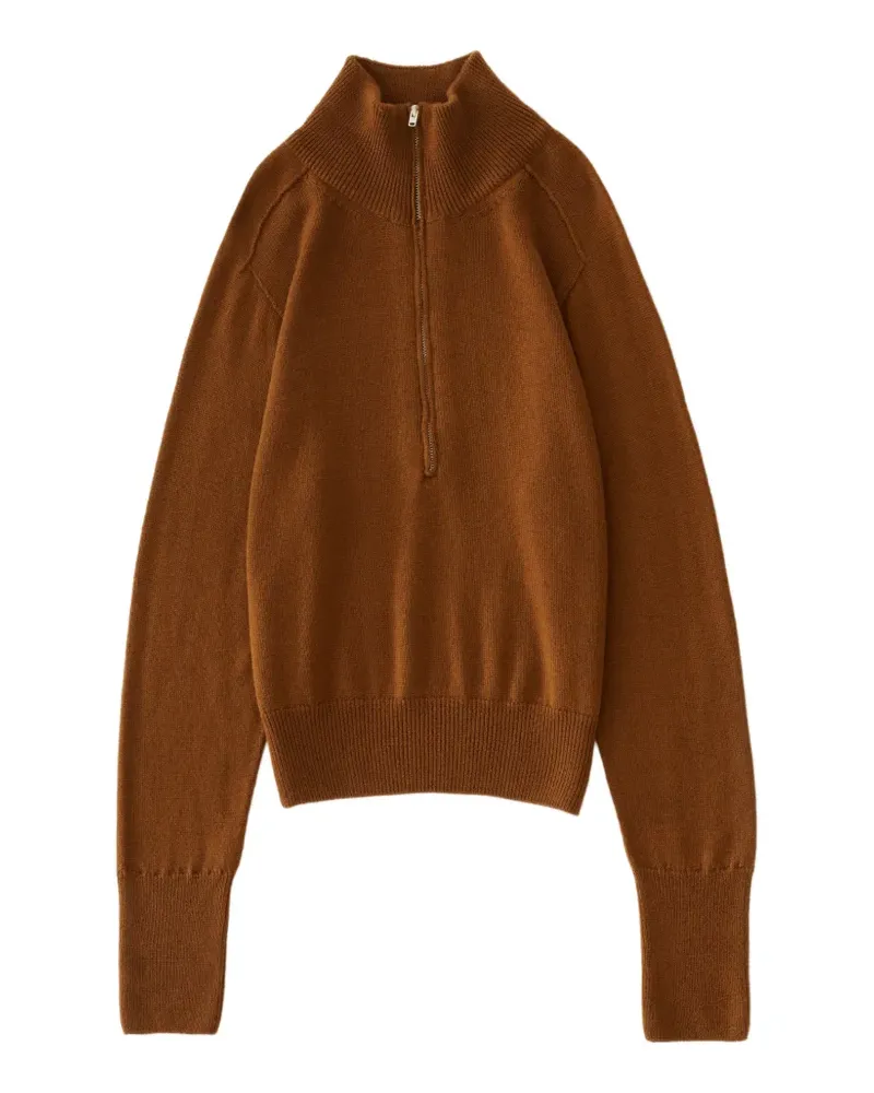 Studio Nicholson Maren Pullover mit Reißverschluss - Braun Braun