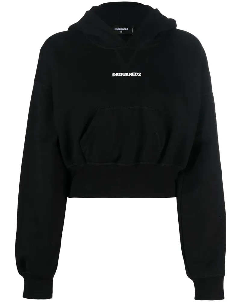 Dsquared2 Hoodie mit Logo-Print - Schwarz Schwarz