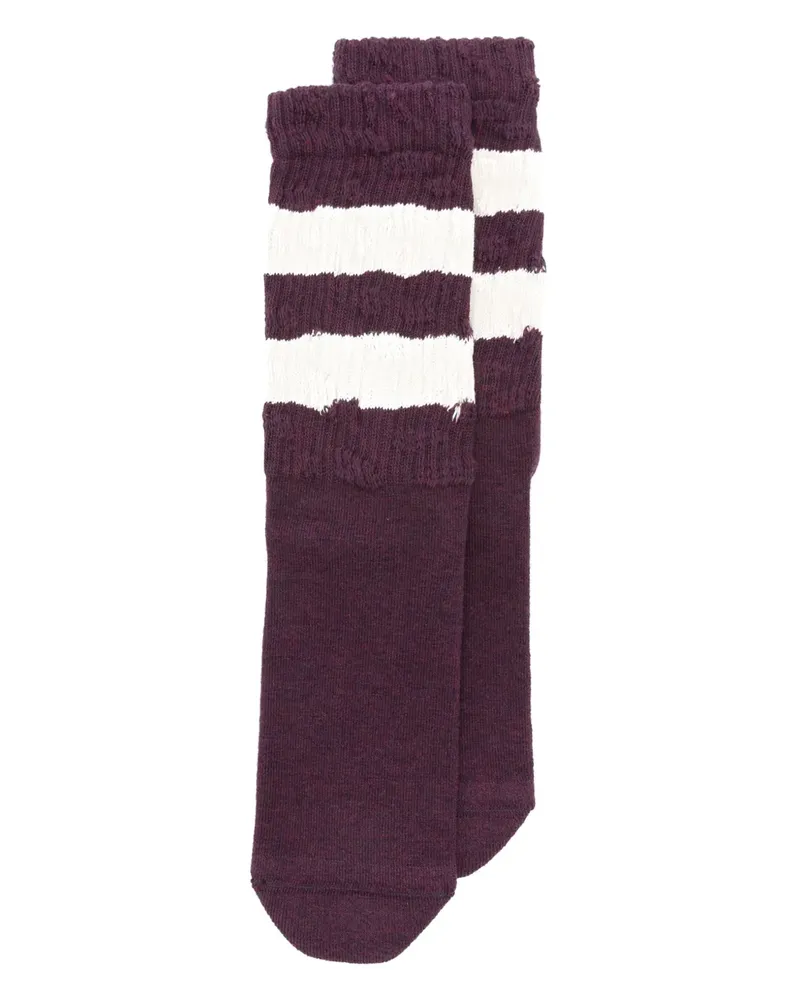 Golden Goose Socken im Distressed-Look - Violett Violett