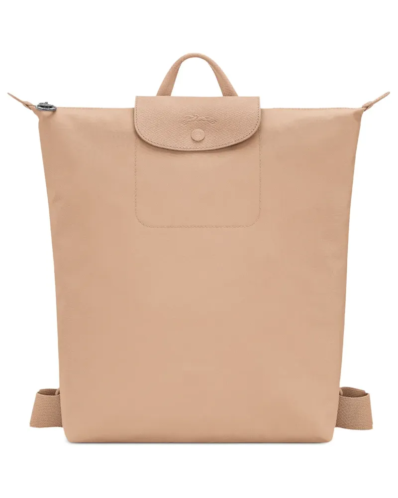 Longchamp Le Pliage leather-trim backpack - Nude Nude