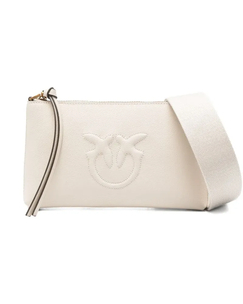 Pinko Umhängetasche mit Logo-Prägung - Weiß Weiß