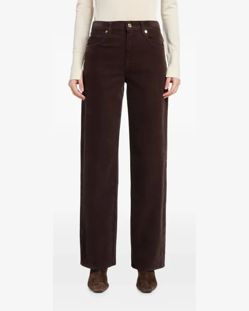 7 for all mankind Straight-Leg-Hose aus Cord - Braun Braun